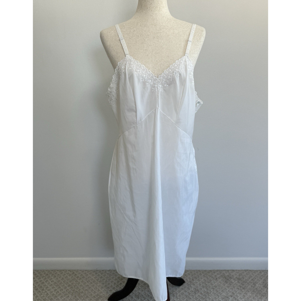 Vtg Montgomery Wards Midi Slip 1970s Vintage Boudoir Dress Sz 42/20